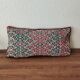 Moroccan Kilim Cushion Vintage green and red