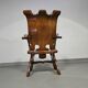 4 x large oak claw armchairs 1960s