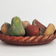 Basket and terracotta fruit
