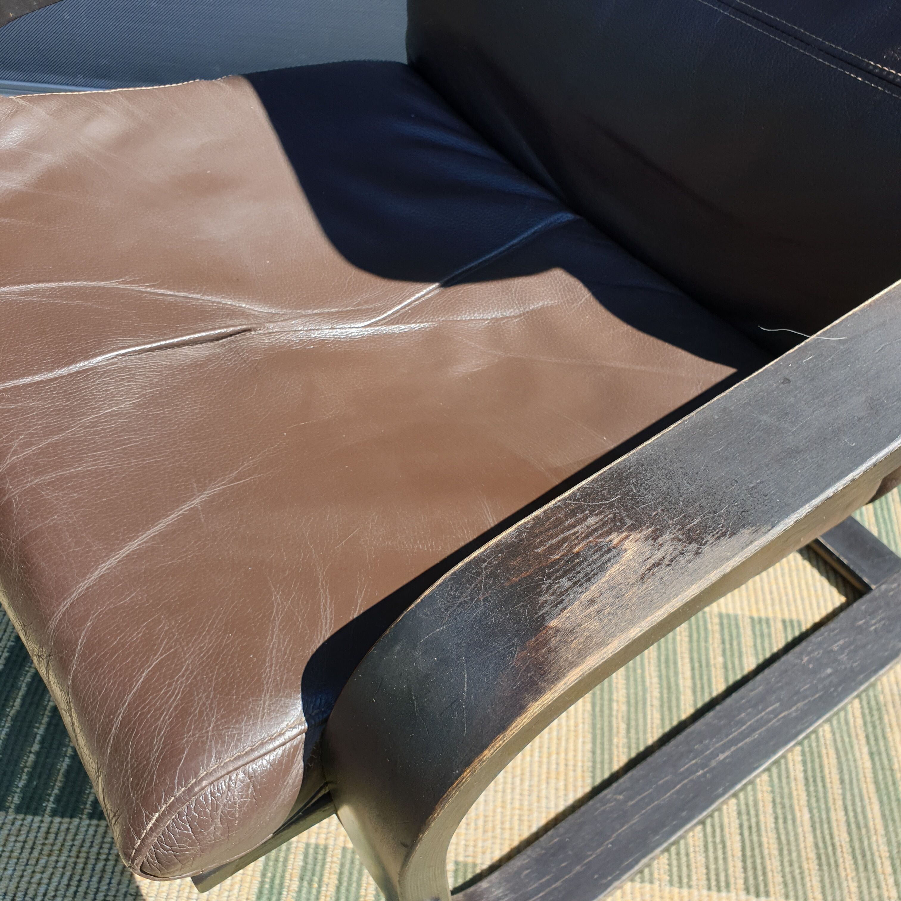 Fauteuil lounge poäng vintage ikéa 1999 cuir