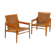 Pair of vintage wicker armchairs published by Uluv, 1960