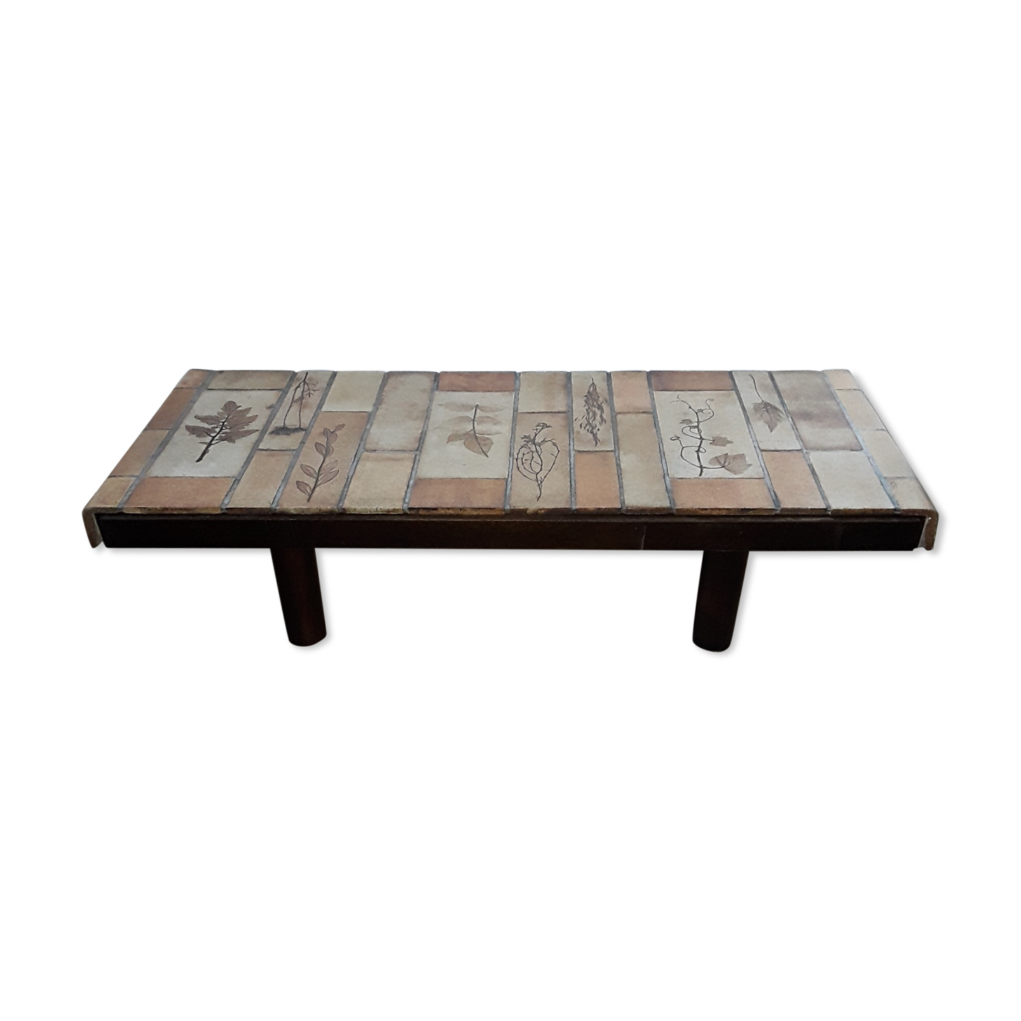 Coffee table Roger Capron model "herbarium"