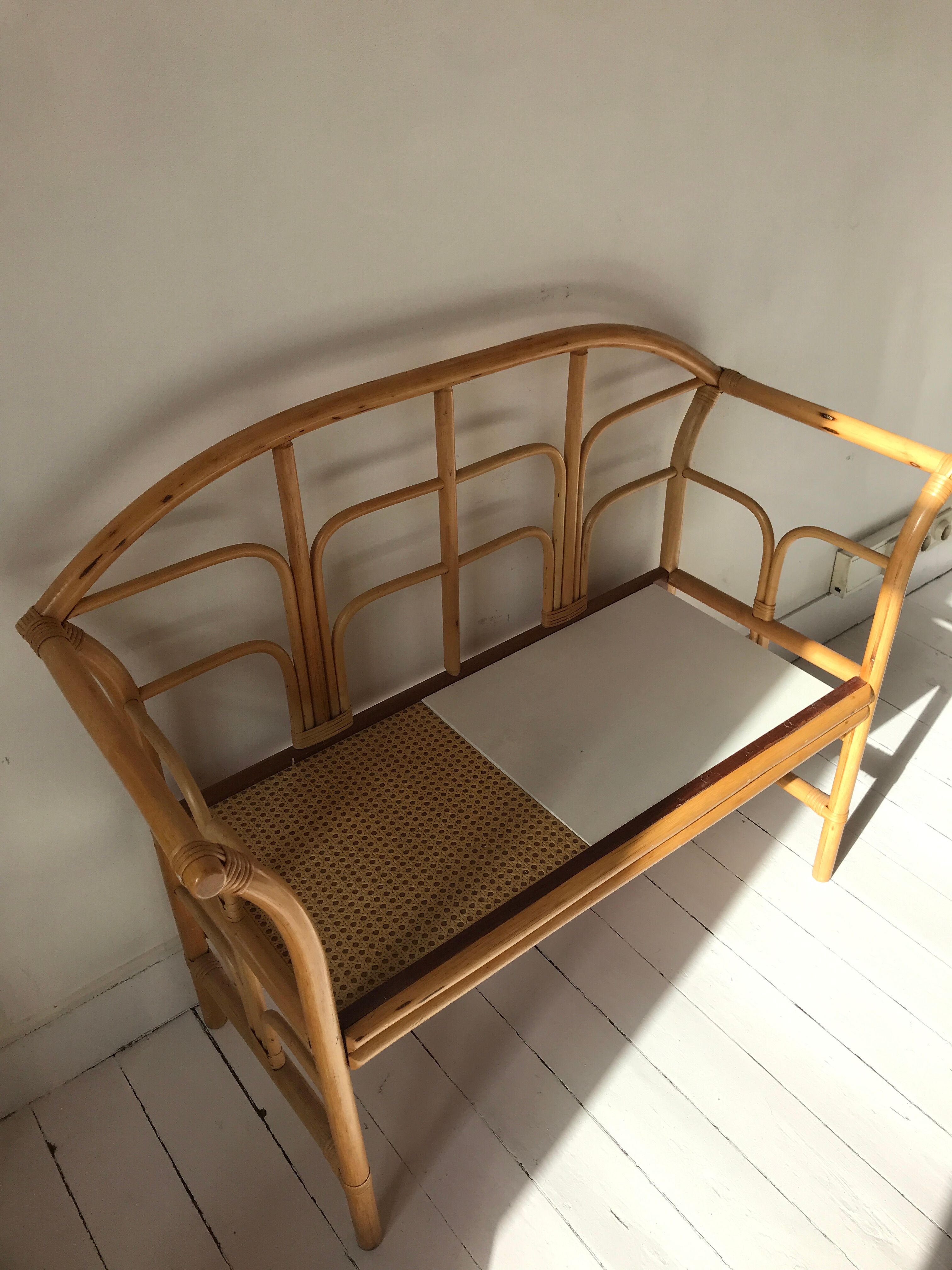 Rattan sofa