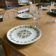 6 flat plates Pillivuyt in French porcelain