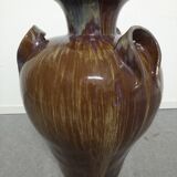 XXL amphora jar in Art Nouveau enamelled stoneware circa 1900