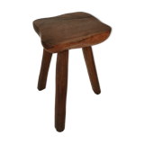 Tripod tabouret in massive olivier