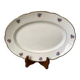 oval dish Digoin Sarreguemines small flowers 50s