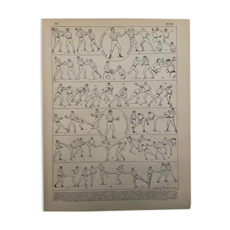 Lithography engraving boxing from 1897