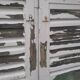 Shutters 4 leaves H148xL245cm antique oak pair 1