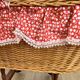 Vintage wicker doll pram cradle