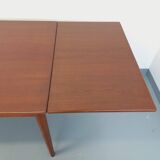 Vintage Scandinavian style dining table from the 50s and 60s in teak with extensions