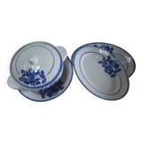 Badonviller Blue Flowers Dish Series