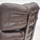 1970s, Scandinavian swivel chair, original condition, artificial leather, chrome steel.