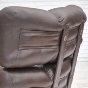 1970s, Scandinavian swivel chair, original condition, artificial leather, chrome steel.