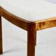White stool seat natural fabric Art Deco