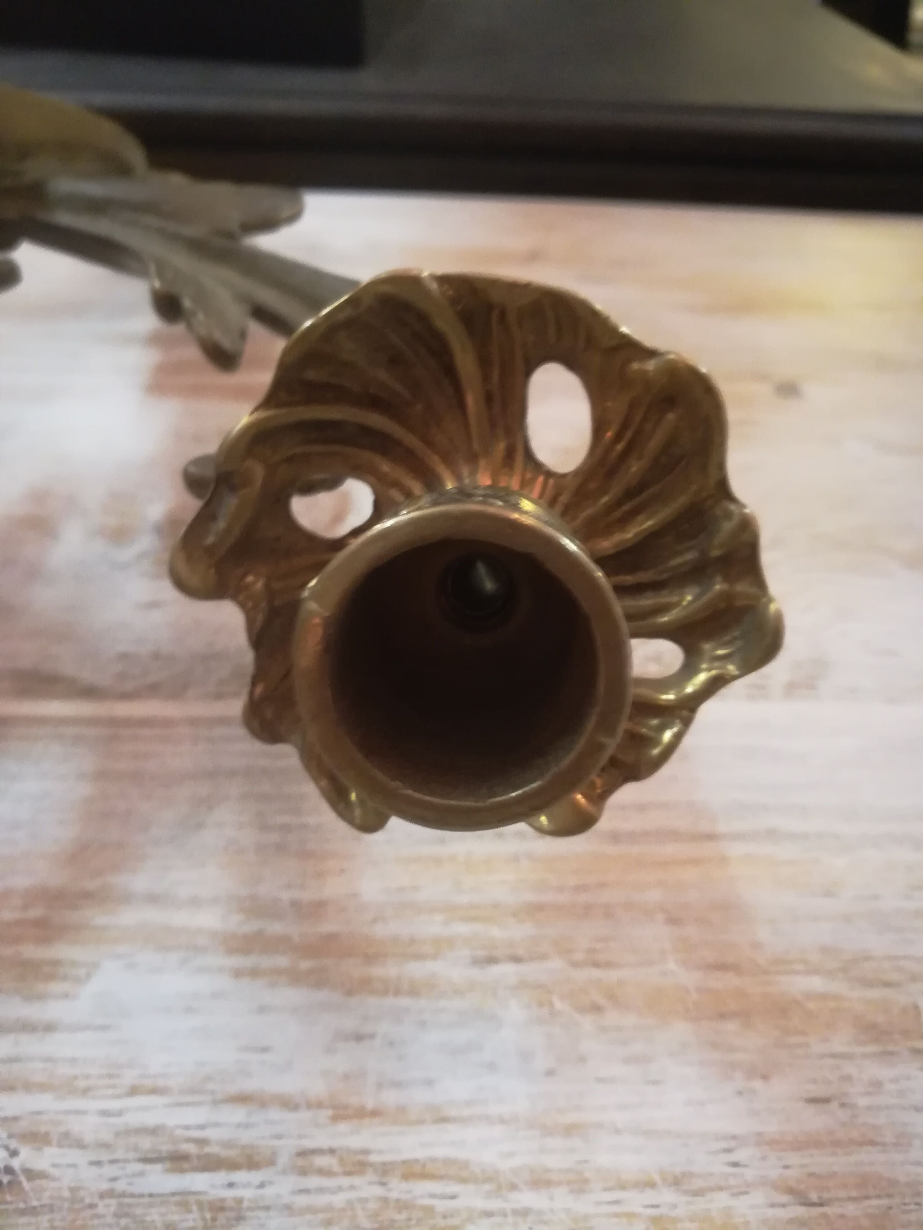 Pair of Louis XV style gilded bronze sconces