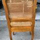 Set of 6 antique chairs in wood and cannage