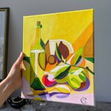 Nature morte huile sur toile