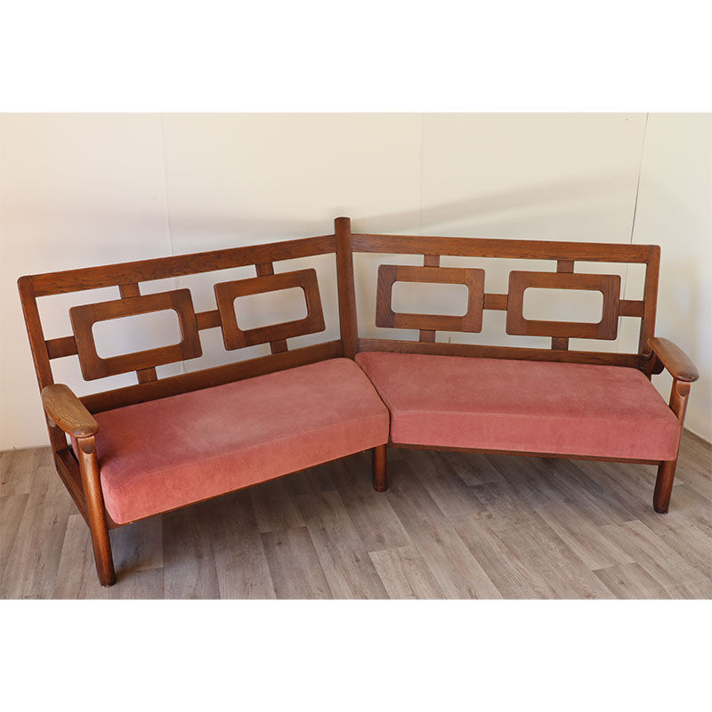 Sofa "Mathilde" by Guillerme and Chambron for Your House circa 1960