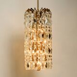 Lustre XL en cristal et laiton par Vereinigte Werkstätten