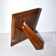 Old photo frame in wood and silver hallmark 800 - guilloche frame 16x20.5