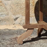 Side table wooden pedestal table design Brazil