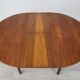 Danish round dining table Scandinavian teak vintage 1960s