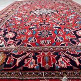 Ancient Persian Kashan carpet, handmade, 131 cm x 205 cm, 1920s.