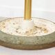 1950s coat rack in brass, metal and cast iron