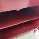 Red lacquered enfilade 1970 160cm