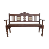 Old "art-deco" teak bench