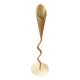 Cornet sculpture (large model) Twisted foot Gold-colored metal