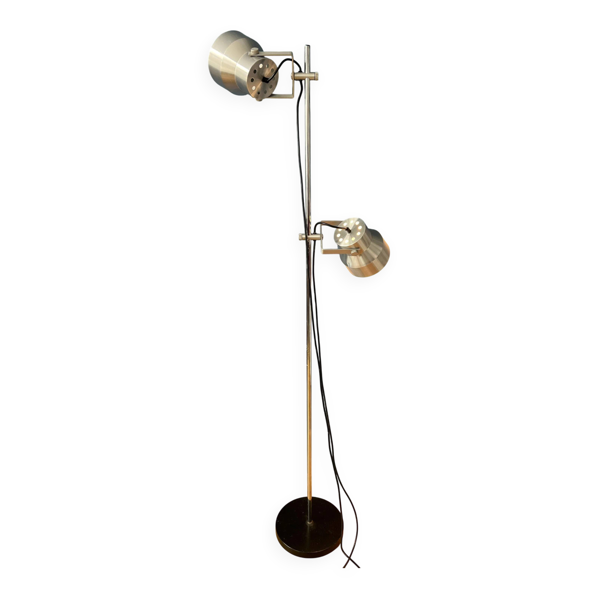 Silver vintage floor lamp Dijkstra Space Age