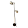 Silver vintage floor lamp Dijkstra Space Age