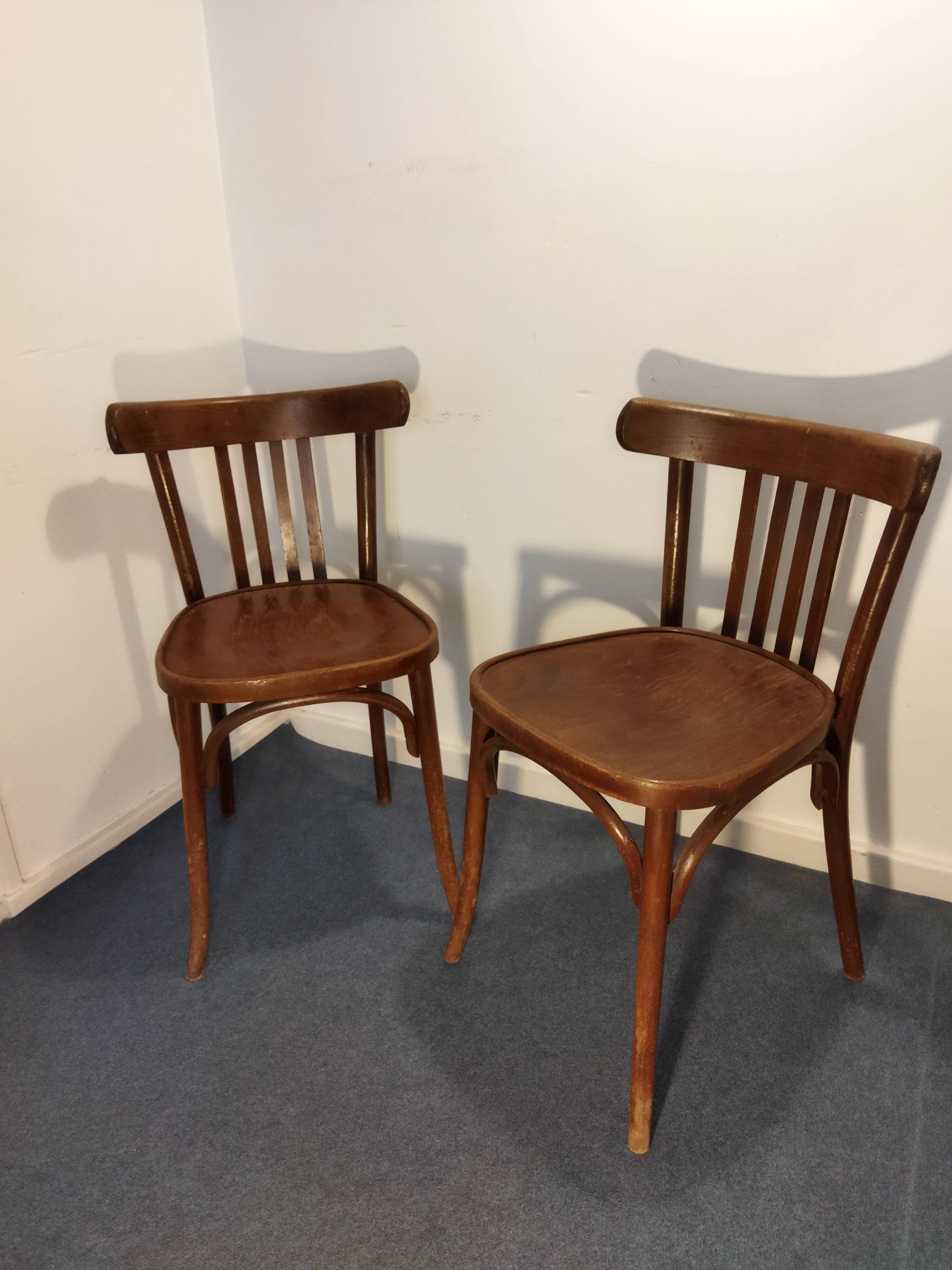 Pair of bistro chairs
