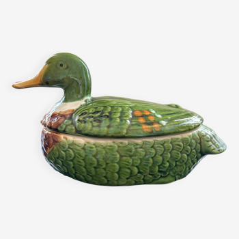 Green duck terrine in slip