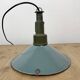 Industrial Petrol Enamel Military Pendant Lamp with Cast Aluminium Top