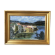 Framed oil painting