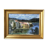 Peinture à huile encadrée