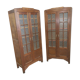 Pair of pine Parisian wardrobes circa 1935