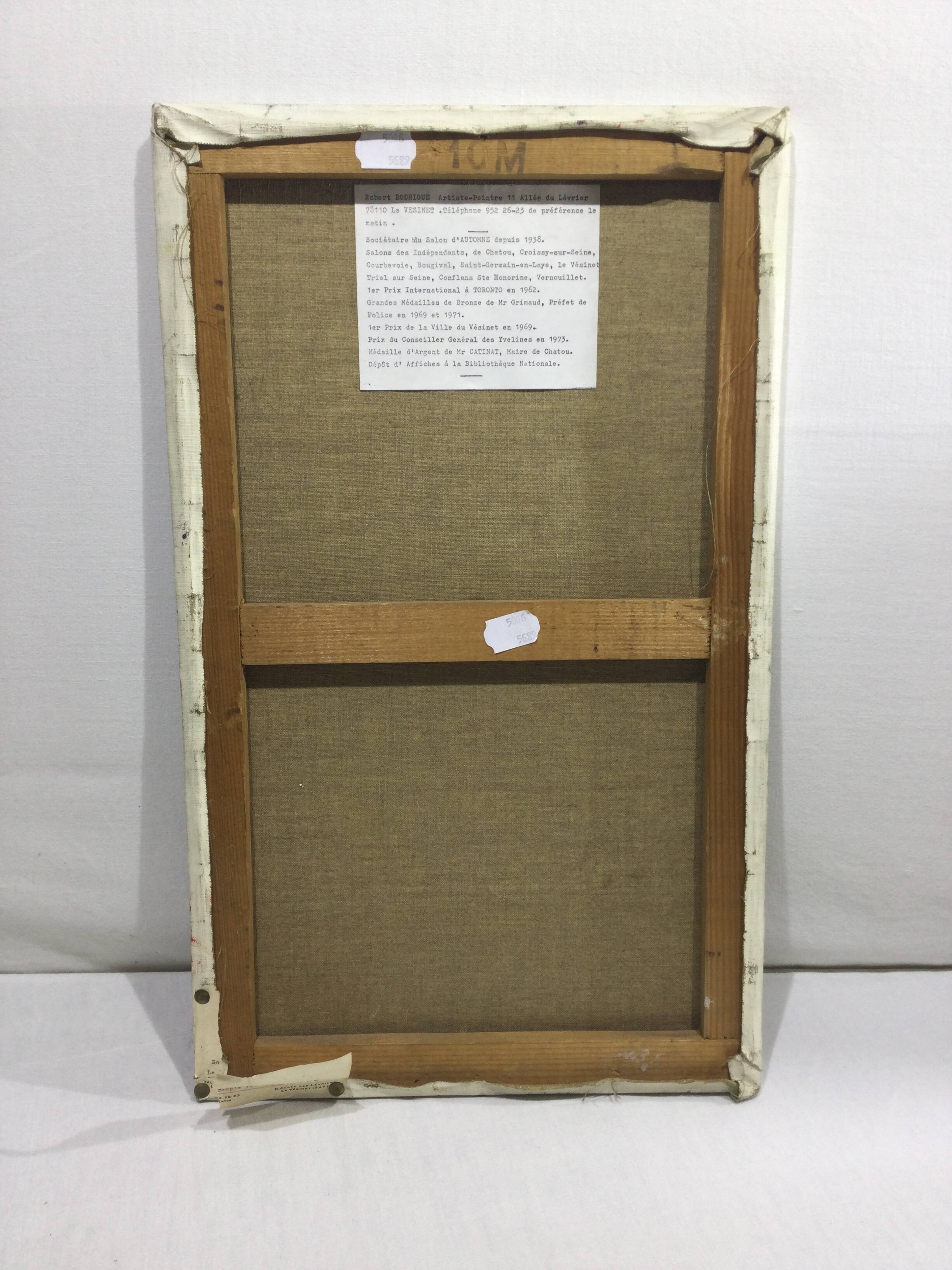 R. Rodrigue - Oil On Canvas “Protestant Church of Vésinet”