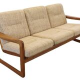 Holstebro deense vintage teak bank 'Karstoff'