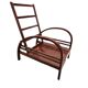 Art deco armchair with adjustable backrest, Halabala style