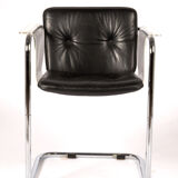 Hans Könecke Armchair for Tecta in Plexiglas, Chrom & Leather