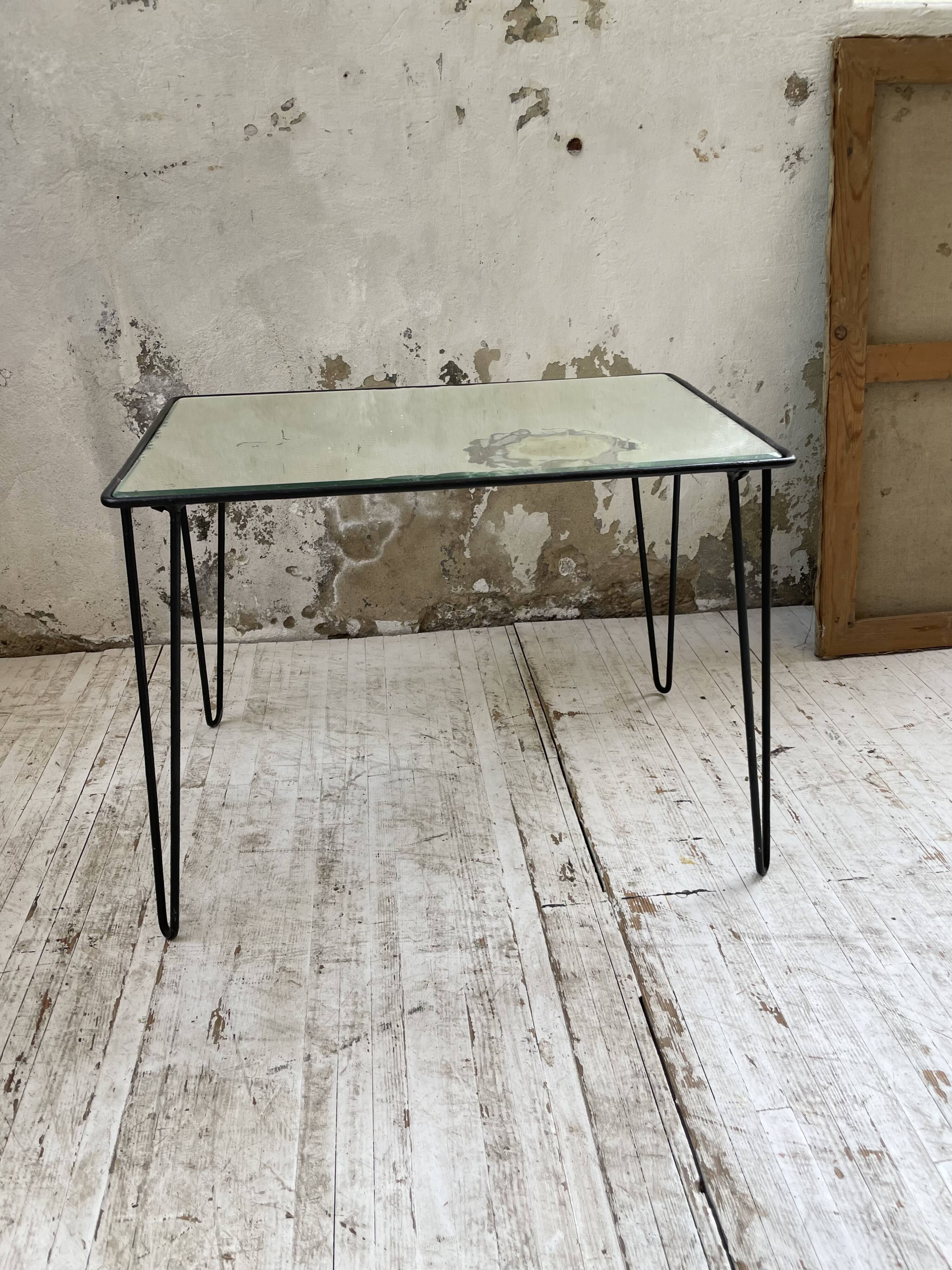 Mirrored coffee table from the 60s