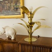 Palm tree brass floor/table lamp, Bottega Gadda Italy, 1960
