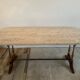 Travertine and wood coffee table from the 60s-70s