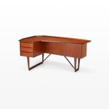 Freestanding Boomerang Writing Desk by Peter Løvig Nielsen for Løvig, 1960s