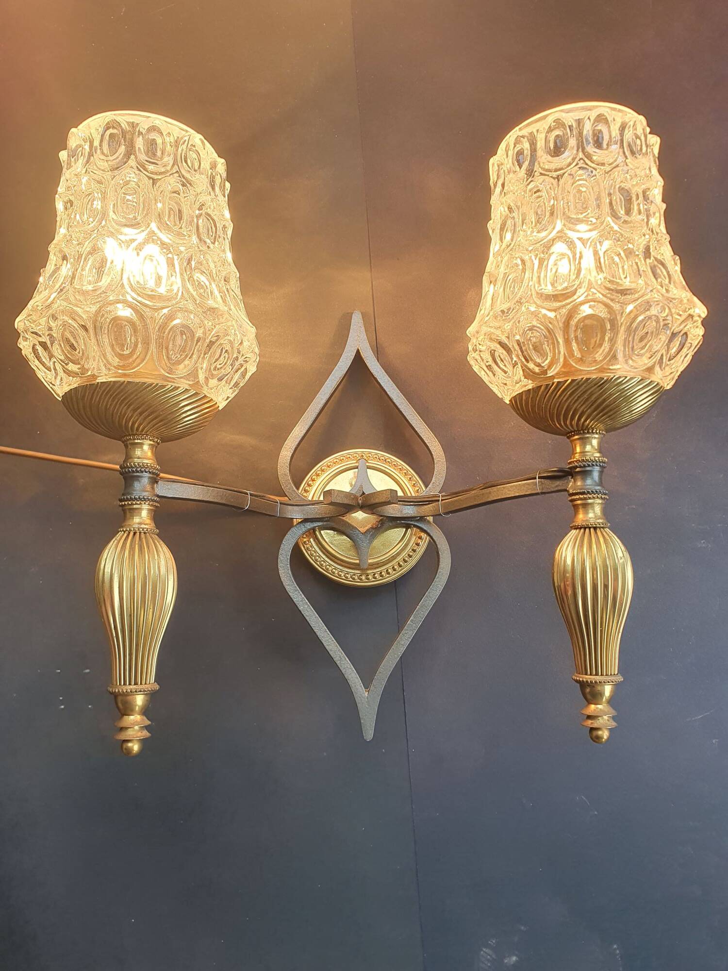 Pair of vintage wall sconces