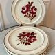 set of 8 flat plates Moulin des Loups model "Roubaix" 40s